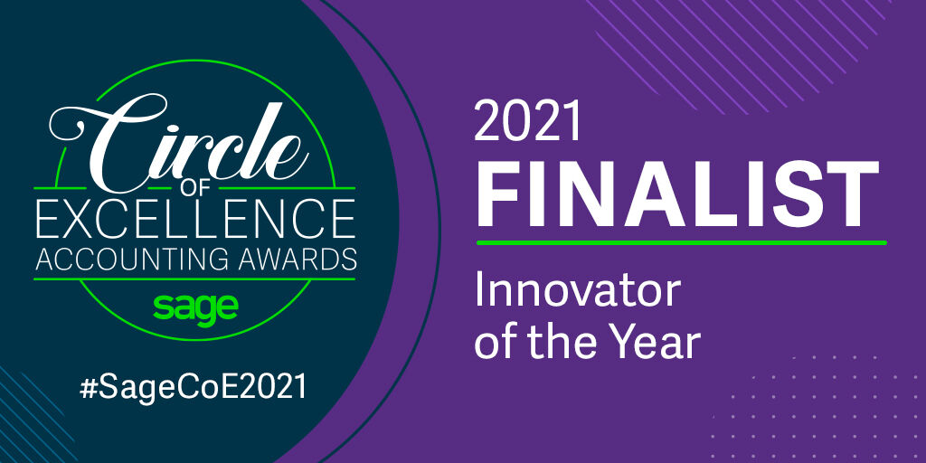 Rachel Fisch has moved from Nominee to Finalist for Innovator of the Year in the Sage Circle of Excellence Accounting Awards! Congratulations!! #highrockcpas #cpaworlddomination #SageCoE2021 #innovatoroftheyear #sagecanada #rockwithrachel