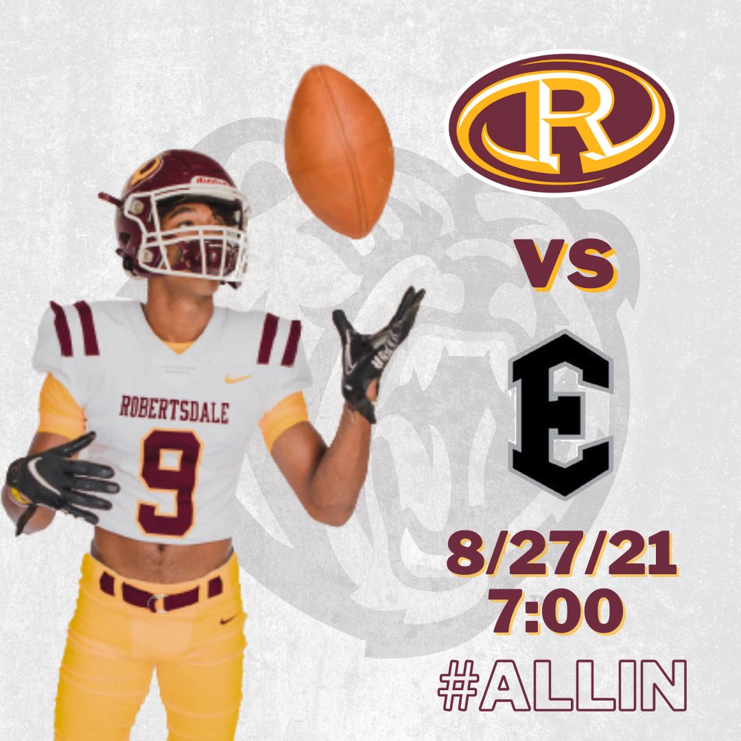 Robertsdalefb's tweet image. Come out to JD Sellars Stadium for our first home game of the 2021 season this Friday night as we play the Elberta High School Warriors!