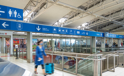 Improving the user experience - Arcturis is proud to partner with St. Louis Lambert International Airport on the newly designed signage in Terminal 2.  #graphicdesign #wayfinding #stl #design #airport arcturis.com/news