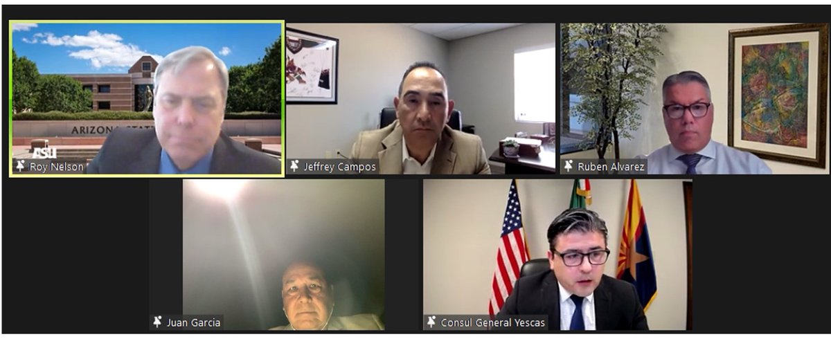 We would like to give thanks to our panelists, Consul General Mendoza Yescas, Ruben Alvarez, and Juan Garcia for sharing important advantages of doing business in Mexico and providing resources for our attendees. 
Thanks to Roy Nelson from ASU for facilitating the Chamber Forum.