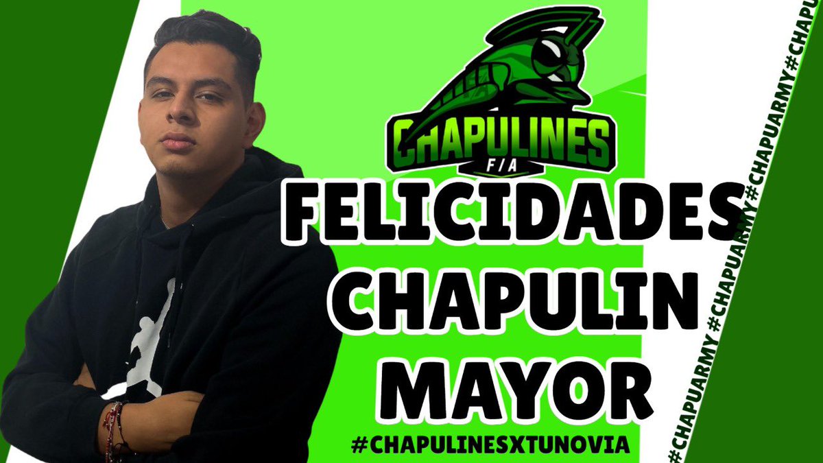 Hoy queremos felicitar a nuestro chapulín mayor que está de cumpleaños. Muchas felicidades @CadenaBS esperamos sigas cumpliendo más años y junto a nosotros
#ChapulinesXTunovia
#QueChapuChingueSuMadreElCumpleañero