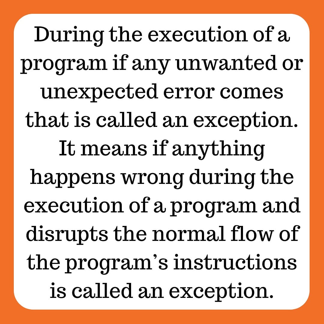 GoalJava's tweet image. Want to read it in detail then click on link: javagoal.com/exception-hand…
#javadeveloper
#android
#javacode
#codinglife
#Coding
#devcommunity
#CodeNewbie
#CodeNewbies
#WomenWhoCode