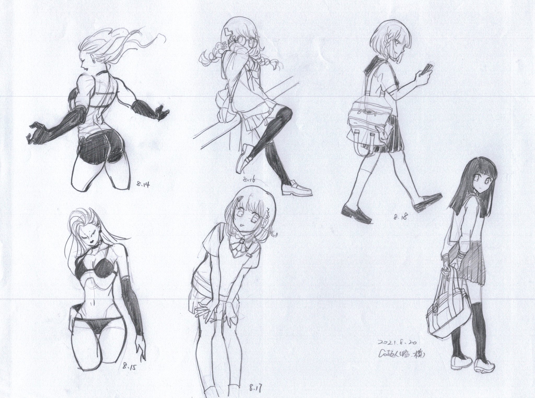 Codomo超人v Twitter Dailydrawing Sketches Figuredrawings Copypaintings 人体日绘 速写 日絵練習 落書き 模写 临摹 涂鸦 Doodles