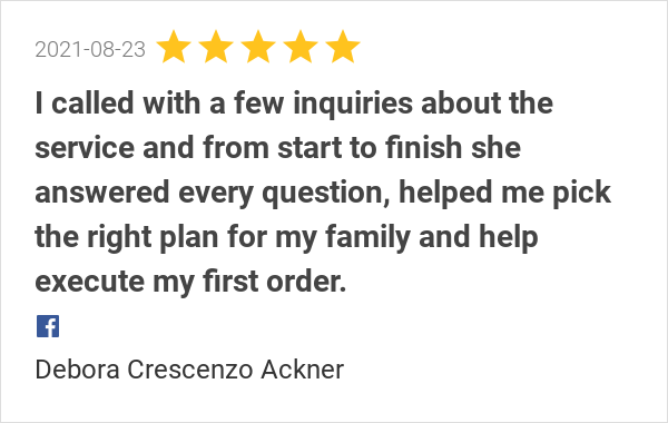 FreshMealPlan's tweet photo. New 5.0-star Review: "Lets just start with the 5star customer service I receive from Najoua. I called with a few... https://t.co/fsypq95BOK