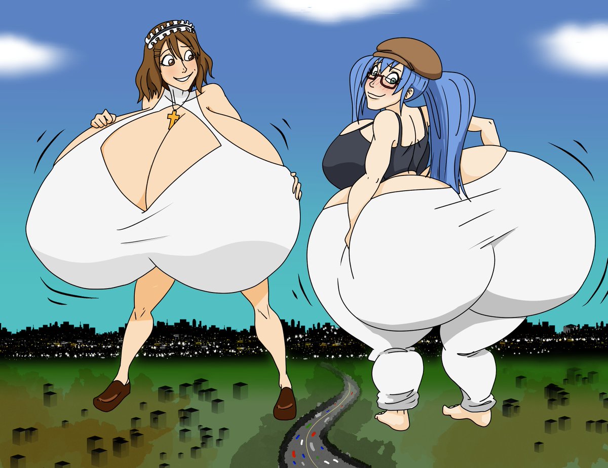 confidentfacade's tweet photo. my half of an art trade with Goron44 from deviantart of their OCs, Jean and Yalen!
#confadework #giantess https://t.co/lSMtFseFZx
