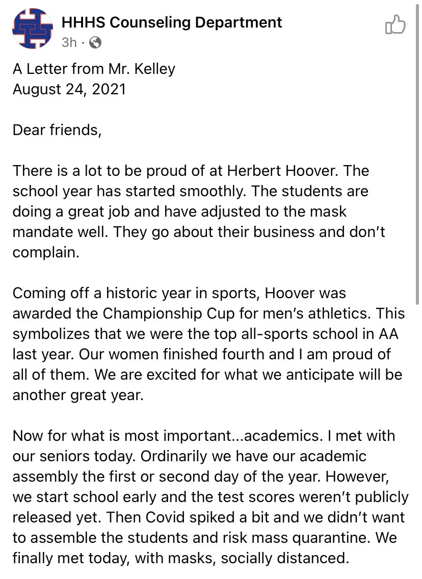Herbert Hoover High School tweet media