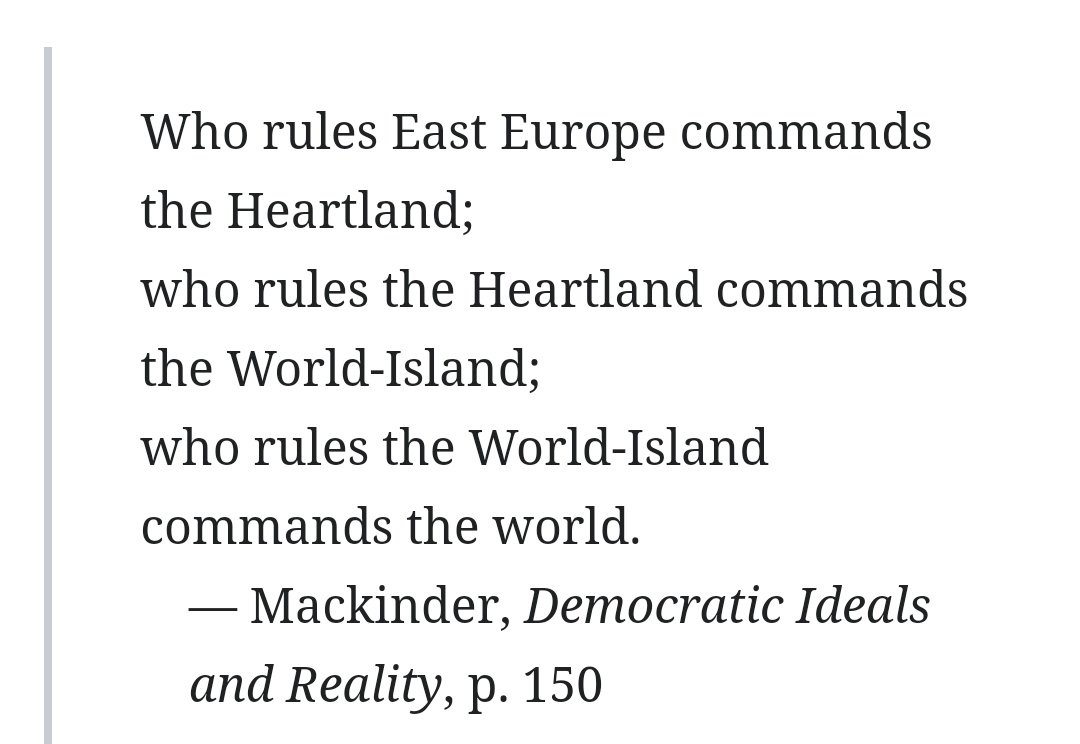 CoderDaayg's tweet image. Over 100 yrs old Heartland theory still proves it's importance