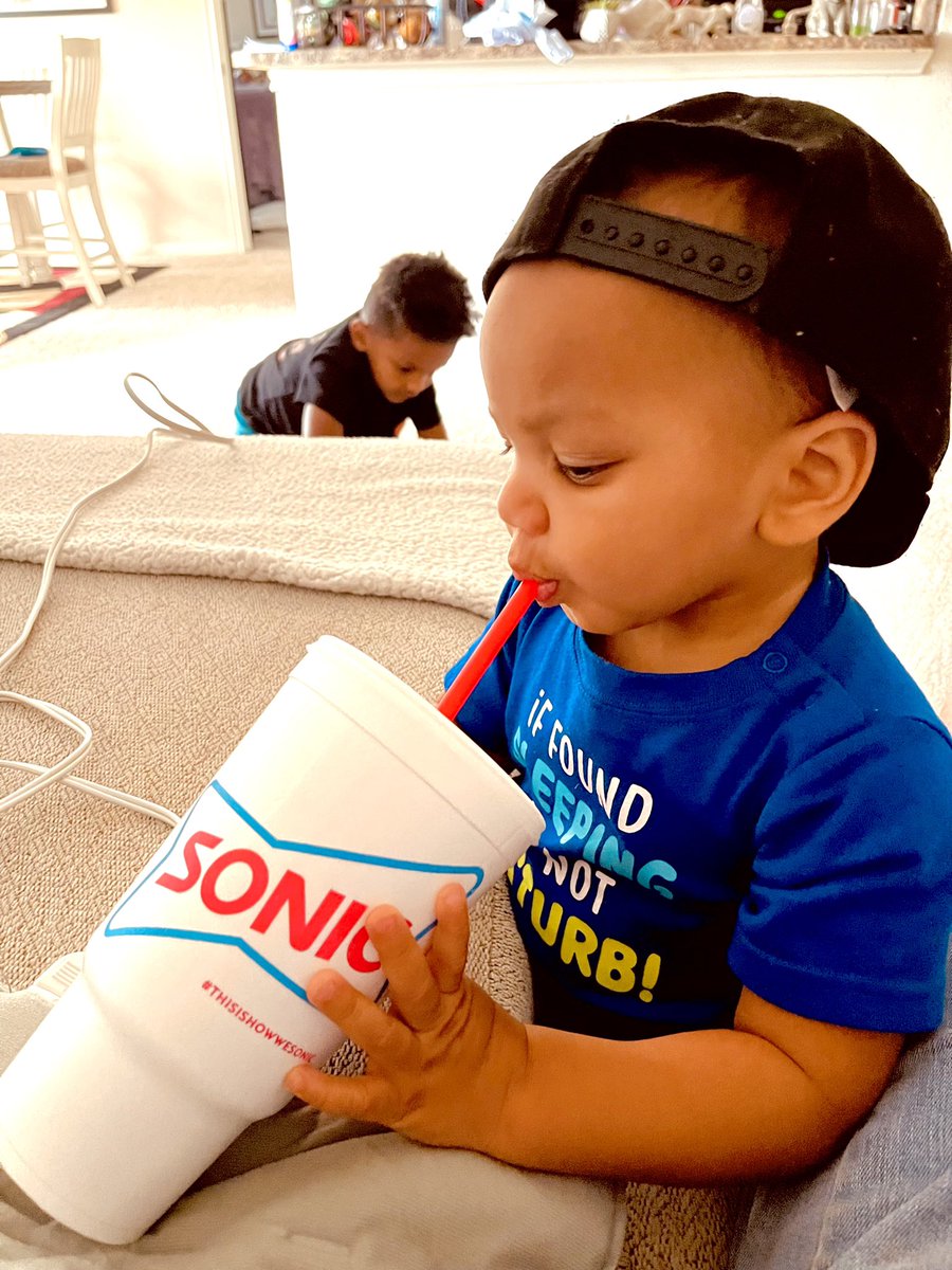 Love me some @sonicdriveinsonic🥤when the heat outside is on 🔥 #sonic #sonicdrivein #sonickids