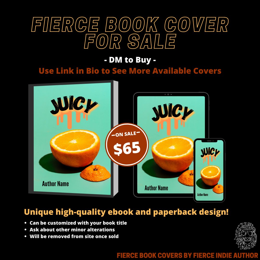 IndieFierce's tweet photo. New Cover Available! Is your book #Juicy? Grab this unique cover before another author does! Social Media Special only $65! DM to buy now.

More #fierce covers here: https://t.co/THqVFwJRdR

#indieauthor #bookcoverforsale #bookcover #bookcoverdesigner #bookstagram #indiewriter https://t.co/IRa4hlm4ES