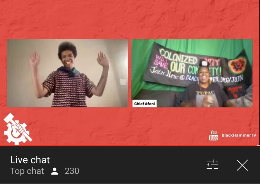 BlkHmmrTimes's tweet photo. We are in our TUESDAY RALLY with over 200 people in here tonight‼️As the People’s Soldiers we are INVINCIBLE🔨👏🏽ain’t nothing gonna stop us🗣

Come through and have a good time with us on YouTube : https://t.co/CCcJ9Nzx4T https://t.co/Xgspe9l7WY