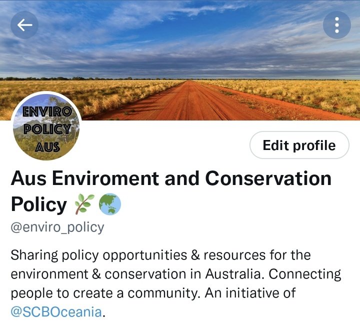 enviro_policy's tweet image. We recently surpassed 500 followers! 🥳
Can you help us get to 600, 700, or maybe even 1000?!

Please retweet this so we can reach more people 🙏

Connecting people and sharing policy opportunities for the environment and conservation across Australia.