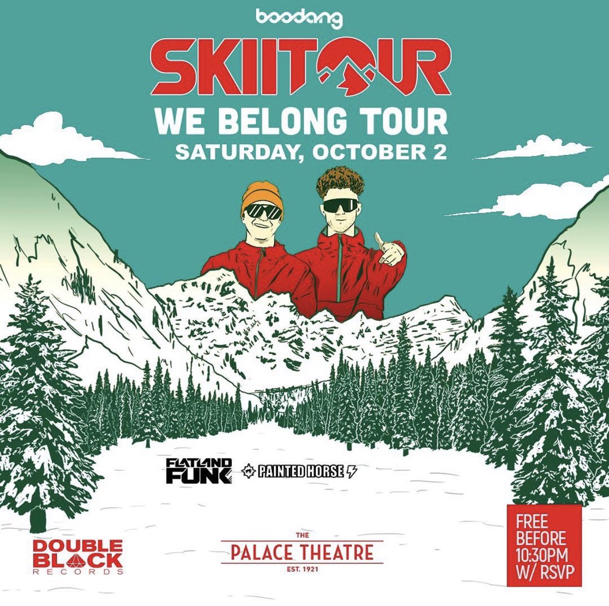 We can’t wait to 👋 back our friends @SkiiTour on October 2nd at the <a href="/thepalace_yyc/">The Palace Theatre</a>. This event is free entry before 10:30pm with downloaded ticket. Secure yours now at boodang.com 
#boodang #403clubbers #palacetheatre #palacetheatreyyc #skiitour