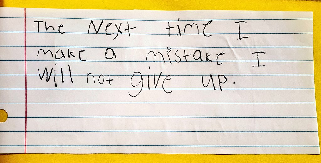 JulieStephenss's tweet photo. Starting off the year with a growth mindset @SimpsonElement1 Mistakes are opportunities for learning AND they help your brain grow! 🤯 @WaxahachieISD  @CurriculumWISD  #ForeverHachie https://t.co/eHibLIc3TU