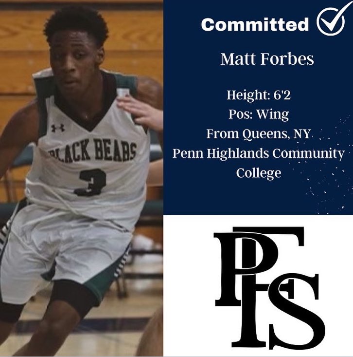 Recruiting Class Alert 🚨🚨

We are continuing to announce our incoming class for this season! 

Last but not least, we have Matt Forbes transferring in from Penn Highlands Community College!Welcome to the family Matt, let’s work 😈

#FayetteMentality | #UnityInAdversity