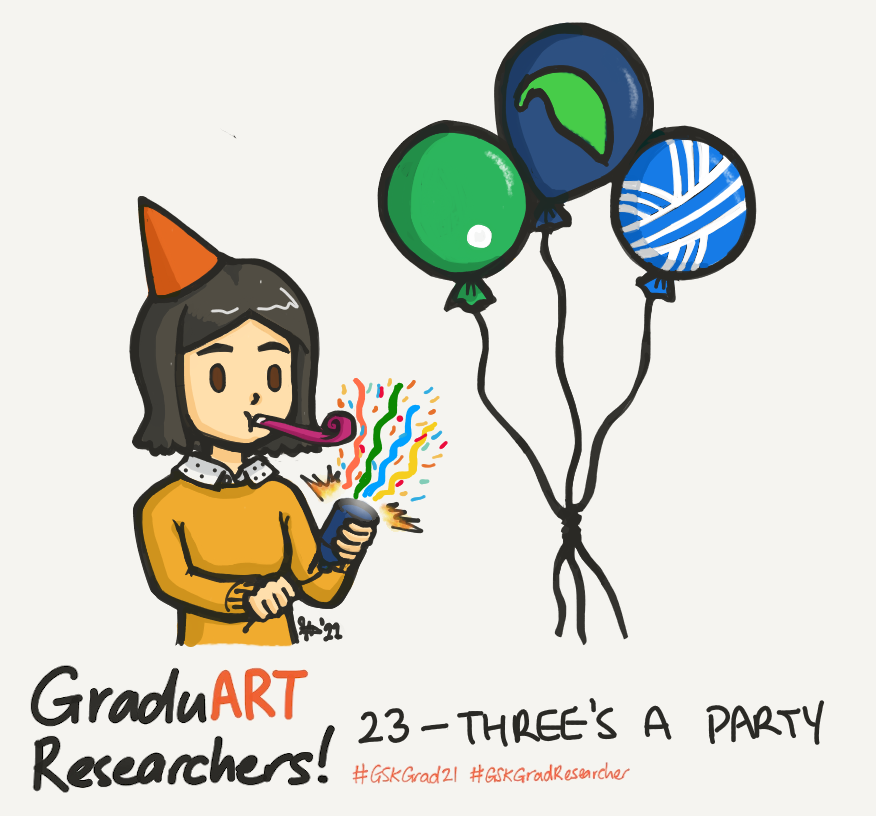 stephdoescience's tweet photo. Who's ready for a party- a third party? Week 23 as a #GSKGradResearcher saw us collaborate with a trio of third party providers to develop high quality medical education programs! #GSKGrad21 #GraduARTResearchers #medicaleducation https://t.co/et3aEgAkOe