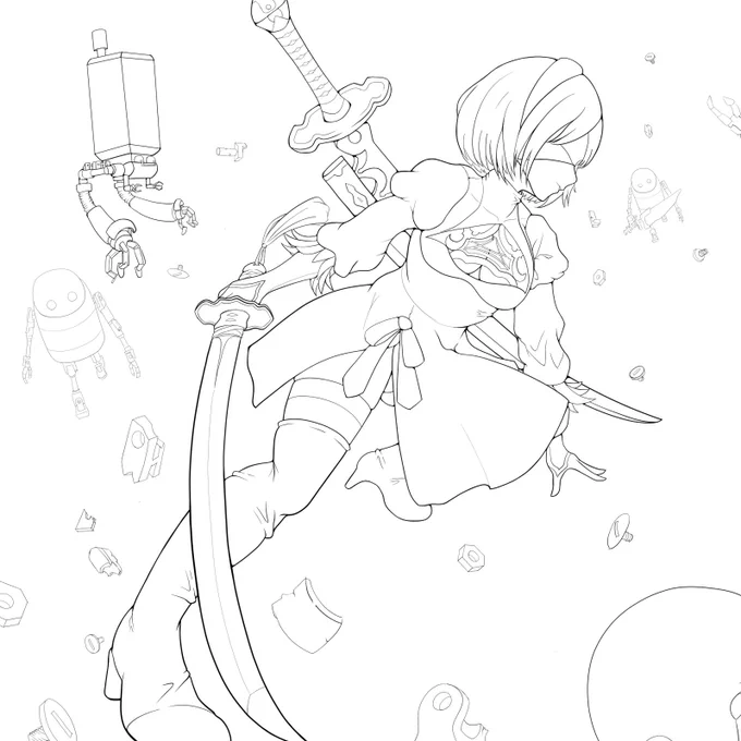 線画 
