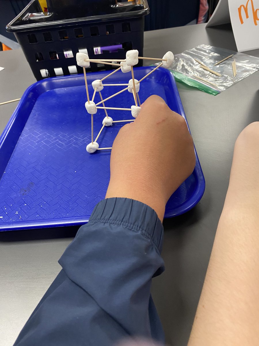 MrsStark79's tweet photo. First group work challenge of the year…..Build the tallest marshmallow tower with limited supplies and time.  Goal- to work on communication, group work and problem solving skills.  @Kirn_MS @Kirn_IB https://t.co/bihUcbLHjY