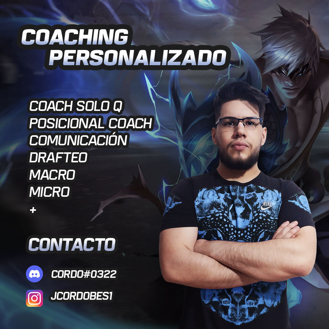 Si estás en búsqueda de un coach te recomendamos a Cordo 💪

Por consultas comunicarse con él por Instagram o Discord ✉

<a href="/BusquedaEsports/">Búsqueda Esports</a> 
<a href="/CircuitosLatam/">Circuitos Profesionales Latam | CPL</a>