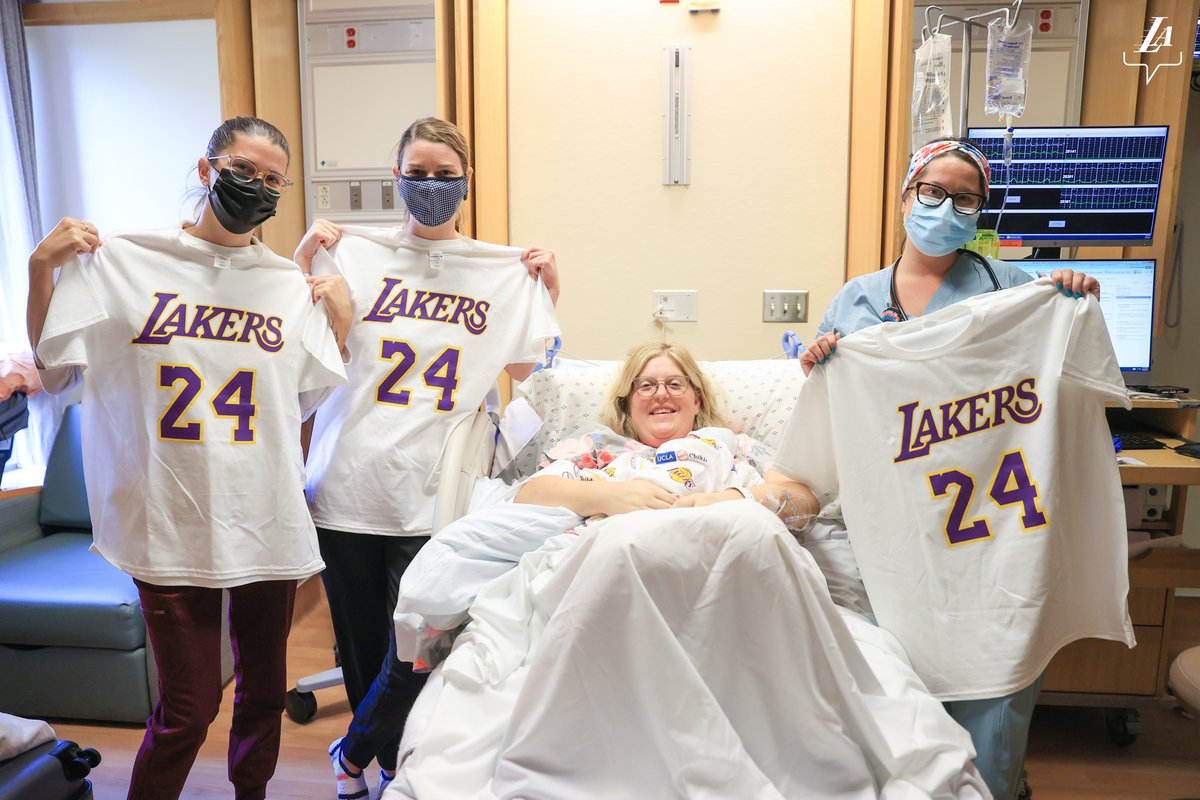 Lakers's tweet photo. When you’re born on 8/24, you’re a Laker for life 💜💛
 
#KobeDay x @UCLAMCH https://t.co/YBXMZdxpza
