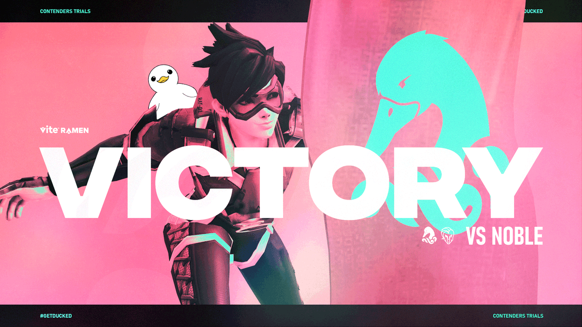 DriftersQQ's tweet photo. And with that, we’re out of Trials… AND INTO CONTENDERS! 🥳

In a long 5 map match, we win 3-1-1 against @NobleGG! Amazing game, what an incredible series! See you soon Contenders :)

🎨 @MoMoBitez 
#GetDucked🦆 https://t.co/HaJ7RGohrf