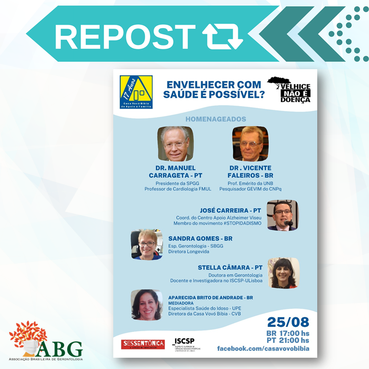 abgeronto's tweet photo. LOCAL: https://t.co/Ir9OCvkWb2
Leia e assine a nossa carta manifesto na qual a ABG é apoiadora no perfil do instagram @velhicenaoedoenca22
Divulgue e Compartilhe!
Seu engajamento também é muito importante!
#ABGeronto #velhicenaoedoenca https://t.co/lRrskygYLG