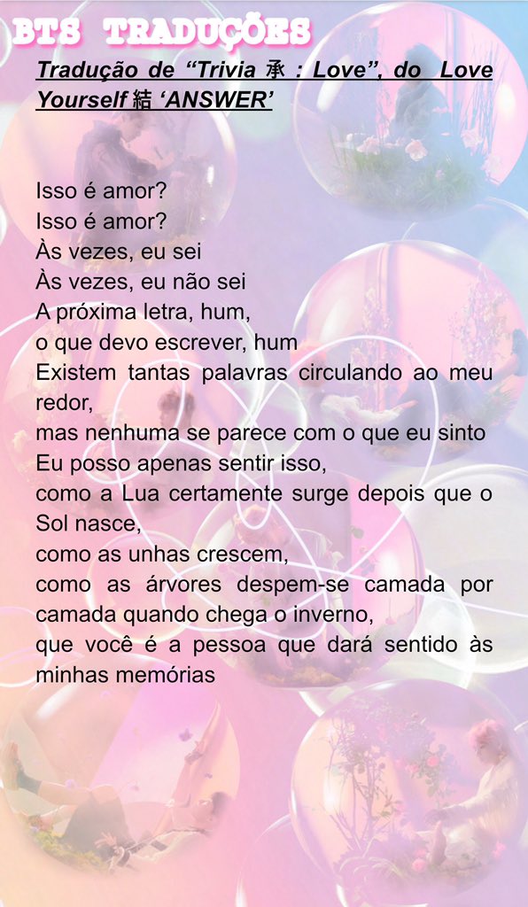 Tradução de Músicas- Bts - Love Yourself: Answer - Wattpad