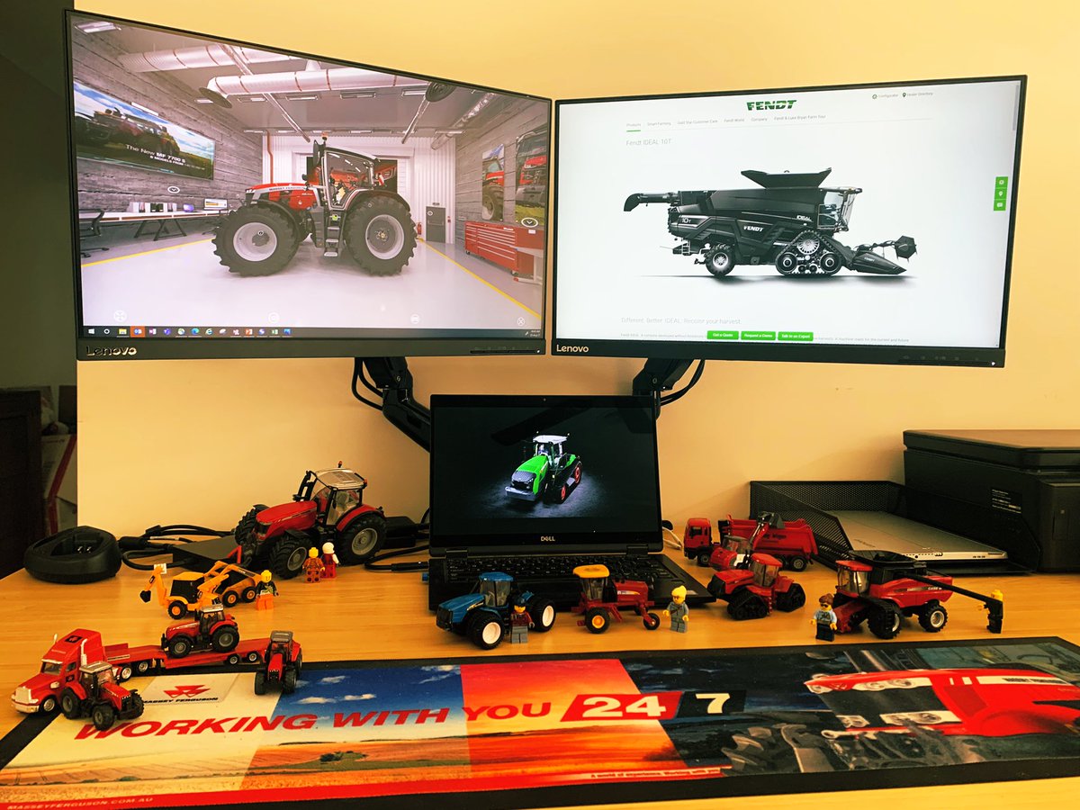 Locked down, Home schooling and no Dowerin for me this year ! So the young fella and I made our own field day ! #Fendt #Masseyferguson #Dowerinfielddays