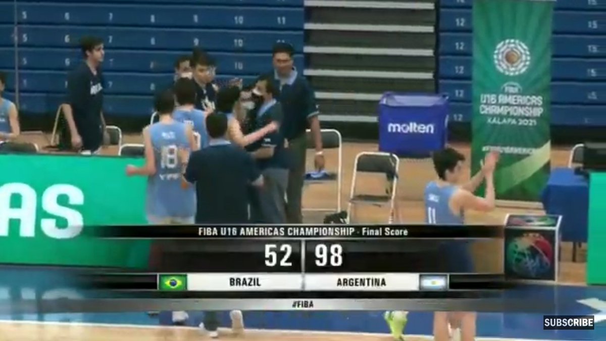 Triunfazo de los U16 de <a href="/cabboficial/">Argentina Básquet</a> frente a Brasil.