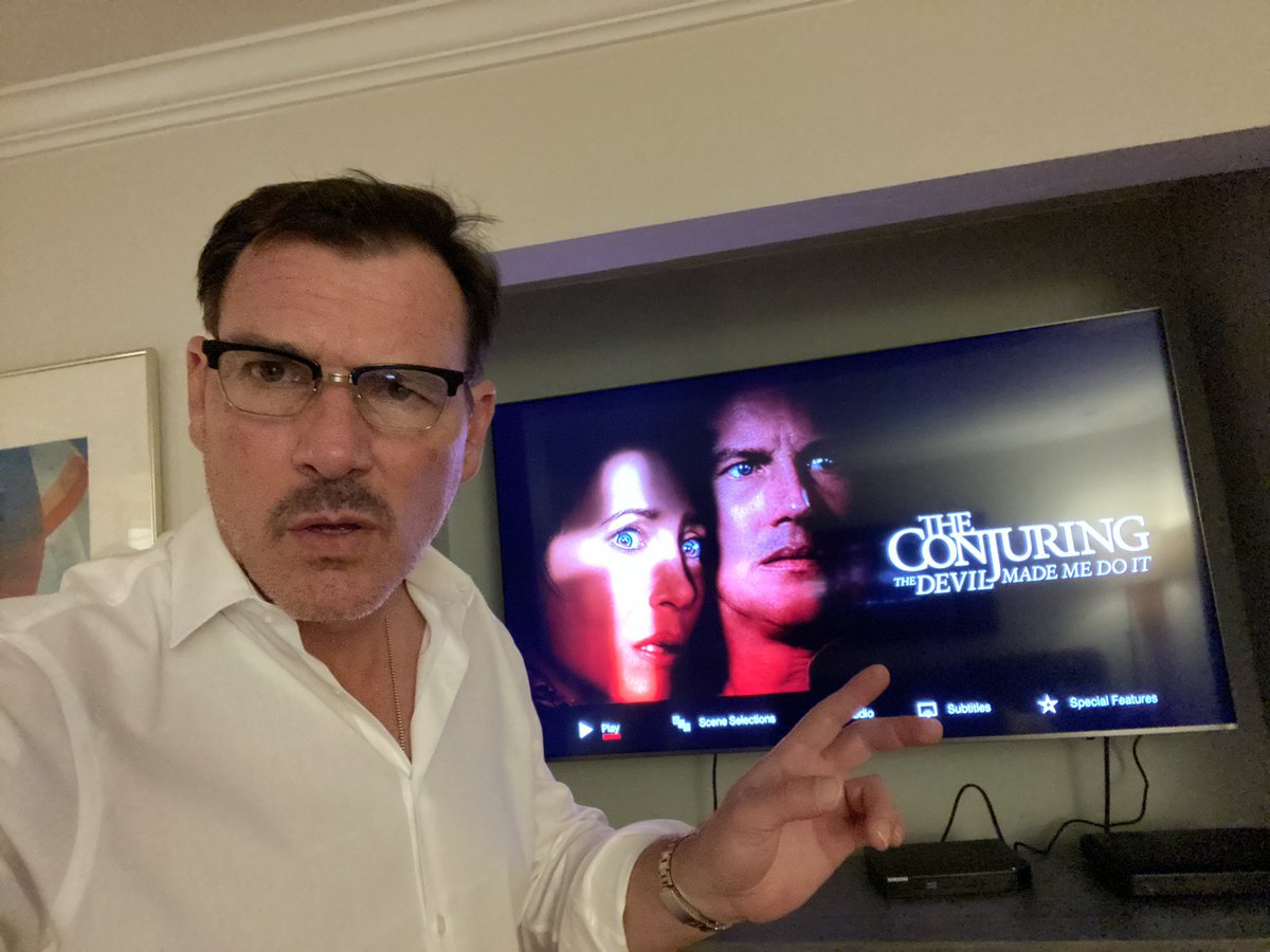 #TheConjuringWatchParty #BeVeryScared #ButStillBuyTheBluRay <a href="/michaelchaves/">Michael Chaves</a> <a href="/patrickwilson73/">patrick wilson</a> <a href="/VeraFarmiga/">Vera Farmiga</a> <a href="/CharleneAmoia/">Charlene Amoia</a>