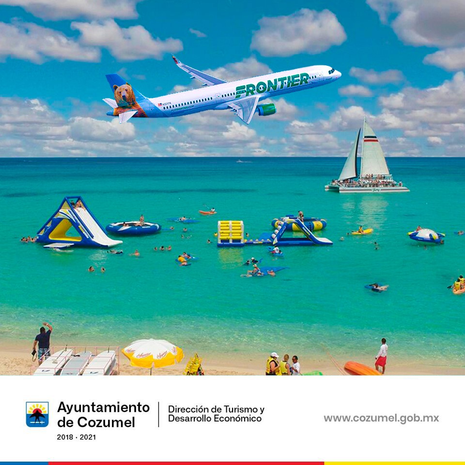 Buenas noticias turísticas en #Cozumel 
Se fortalece la conexión aérea con un nuevo vuelo, #Orlando - Cozumel de <a href="/FlyFrontier/">Frontier Airlines</a>.
La reactivación turística de Cozumel continúa ✅
#IslaCozumelTeEspera
#SafeTravels