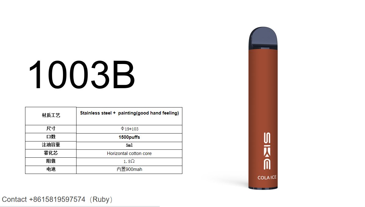 RubyChe48746213's tweet image. 1500puffs-5ml-900mAh-1003B
More info. at sikaryvapor.com
Vape factory provide OEM/ODM service
Contact: +86 15819597574( Ruby)

#vape #disposable cigarettes #e-cigarettes #electronic cigarettes