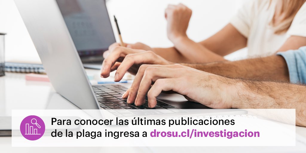 Drosu_Chile's tweet image. Te invitamos a revisar nuestra página web e ingresar al módulo Investigación. En esta sección encontrarás artículos y resúmenes escritos y analizados por nuestro equipo sobre las últimas investigaciones sobre #Drosophilasuzukii
#chile #research 
#insects #plaga #mosca