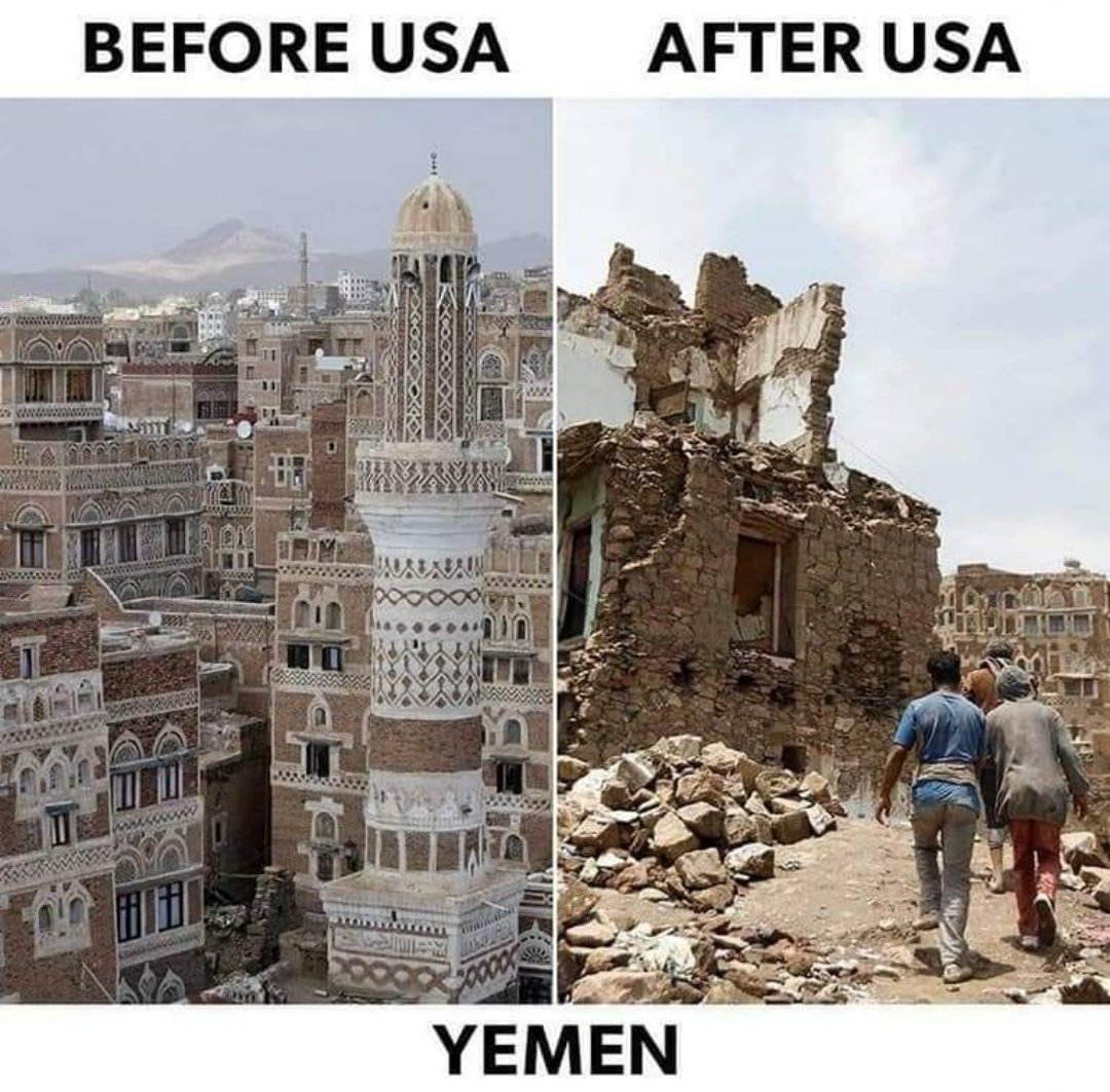 Celsius54's tweet photo. @mikepompeo Before VS After USA https://t.co/QDQKpvybn9