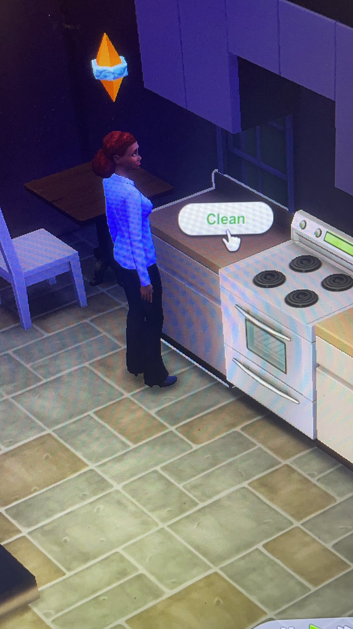 I was very confused why this was a thing I thought I had the bust the dust pack turned on then I realized my sim has the neat trait 😂 #TheSims4 https://t.co/Fv7xaO5VaP