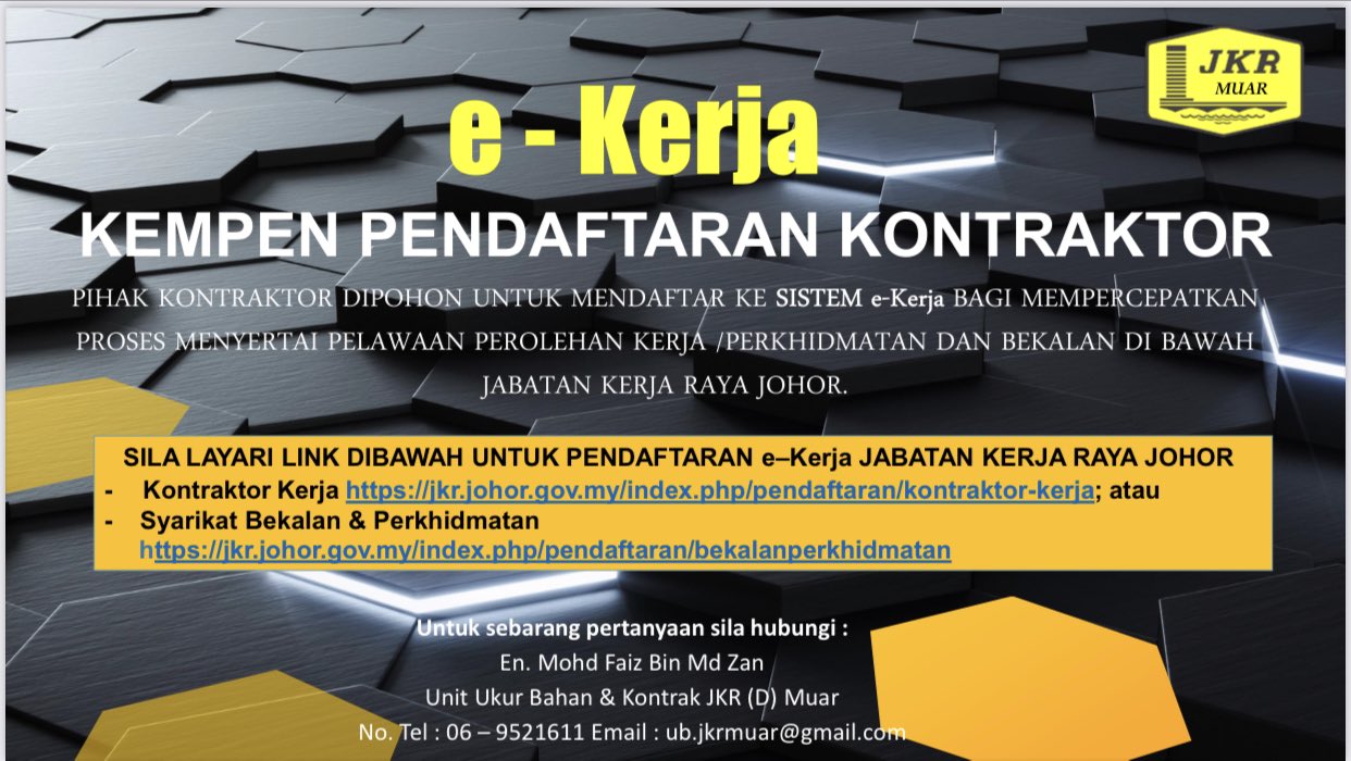 kerja kosong jkr johor