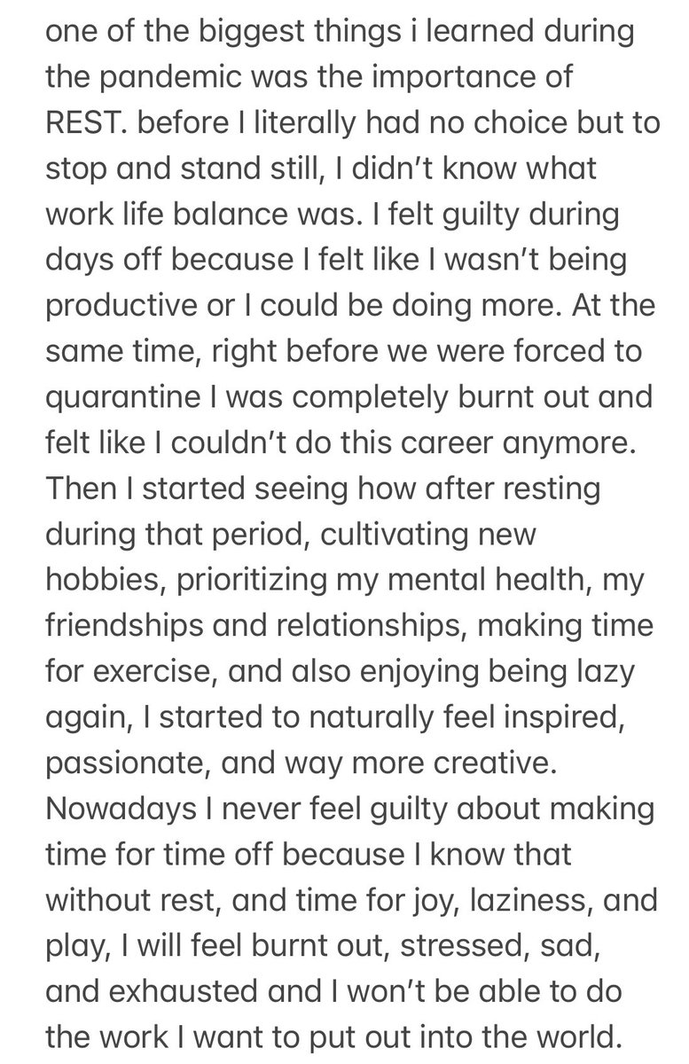 Camila_Cabello's tweet photo. one of the biggest things i learned during the pandemic was the importance of REST… https://t.co/BjkqOVzAY7