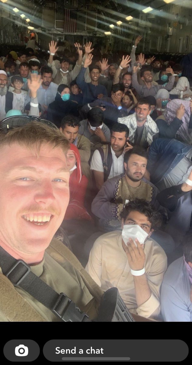 He is known as Mr. Carr to students in his classroom and Coach Carr on the wrestling mat and baseball field. But right now he’s Airman Carr serving in Kabul helping with the massive evacuation. We are proud of you, Austin! #defidoes 🇺🇸🐾💙 @ohioEA