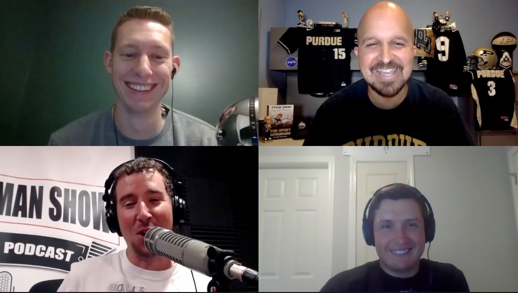 fullsteampod's tweet photo. Had an absolute blast recording this crossover episode with @TannerLee92, @ET_Webb, and @Aeiler3 as we cross-promote @BoilerBreakPod and #FullSteamAhead, talking about our love for @LifeAtPurdue &amp; @PurdueSports - this episode available tomorrow! #BoilerUp https://t.co/4yEIlLDikZ