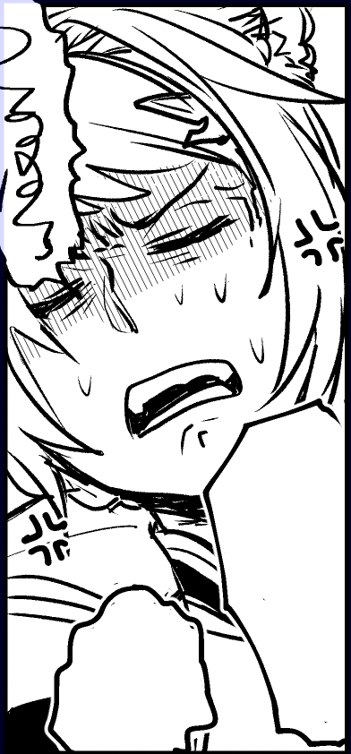 なかなか嫌そうな顔が描けない 
