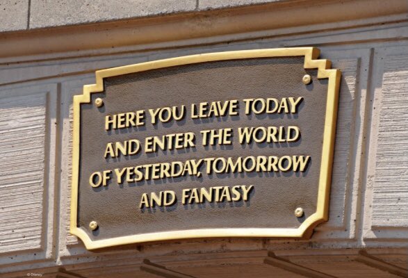 MagicAndWalnut's tweet image. Magic Key stickers already have started popping up across #DowntownDisney to signify locations that will give keyholder discounts starting tomorrow. Best of all, though? The stickers are in the unmistakable shape of the @Disneyland “Here you leave today” entrance plaque!