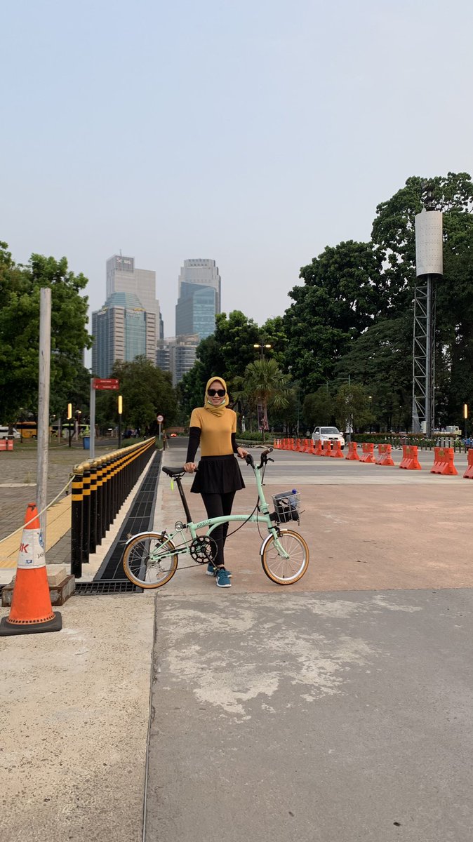 Di GBK sesepi itu, sepedahan aman karena kita lg olahraga bukan lg main yaaaa 🥳 #gbk #gelorabungkarno