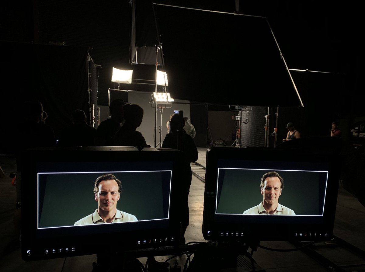 #TheConjuringWatchParty Patrick Wilson on the camera test day... just being handsome and all.