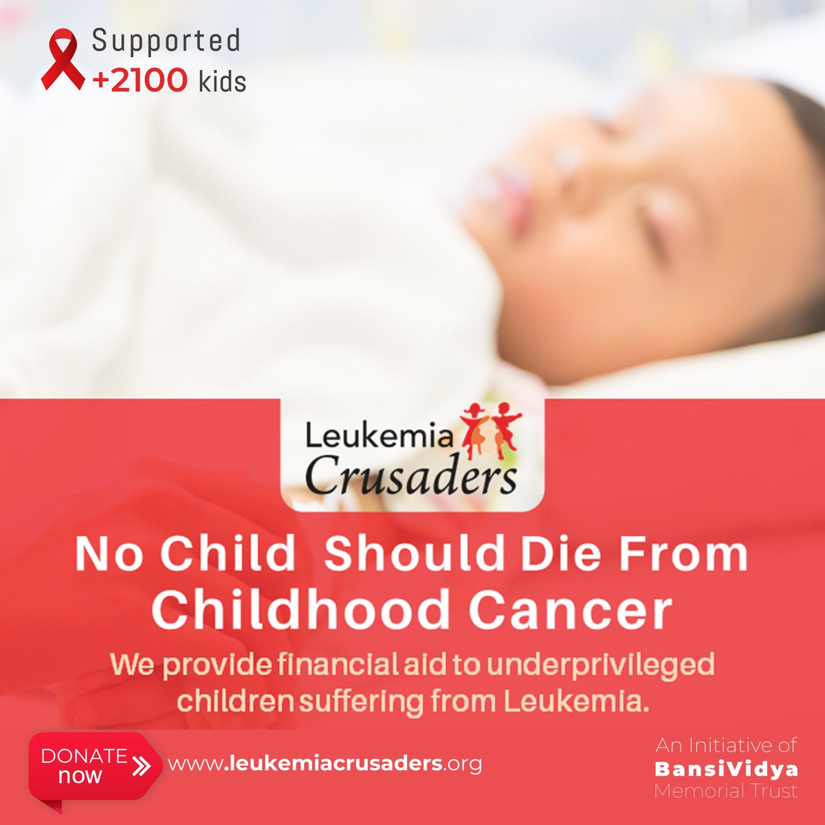 Underprivileged kids, suffering from Leukemia, are often not able to access medical care due to lack of funds. Leukemia Crusaders offers timely financial help to such families to start immediate treatment and save their lives.
 #leukemia #treatmentworks #JoinTheLCMovement