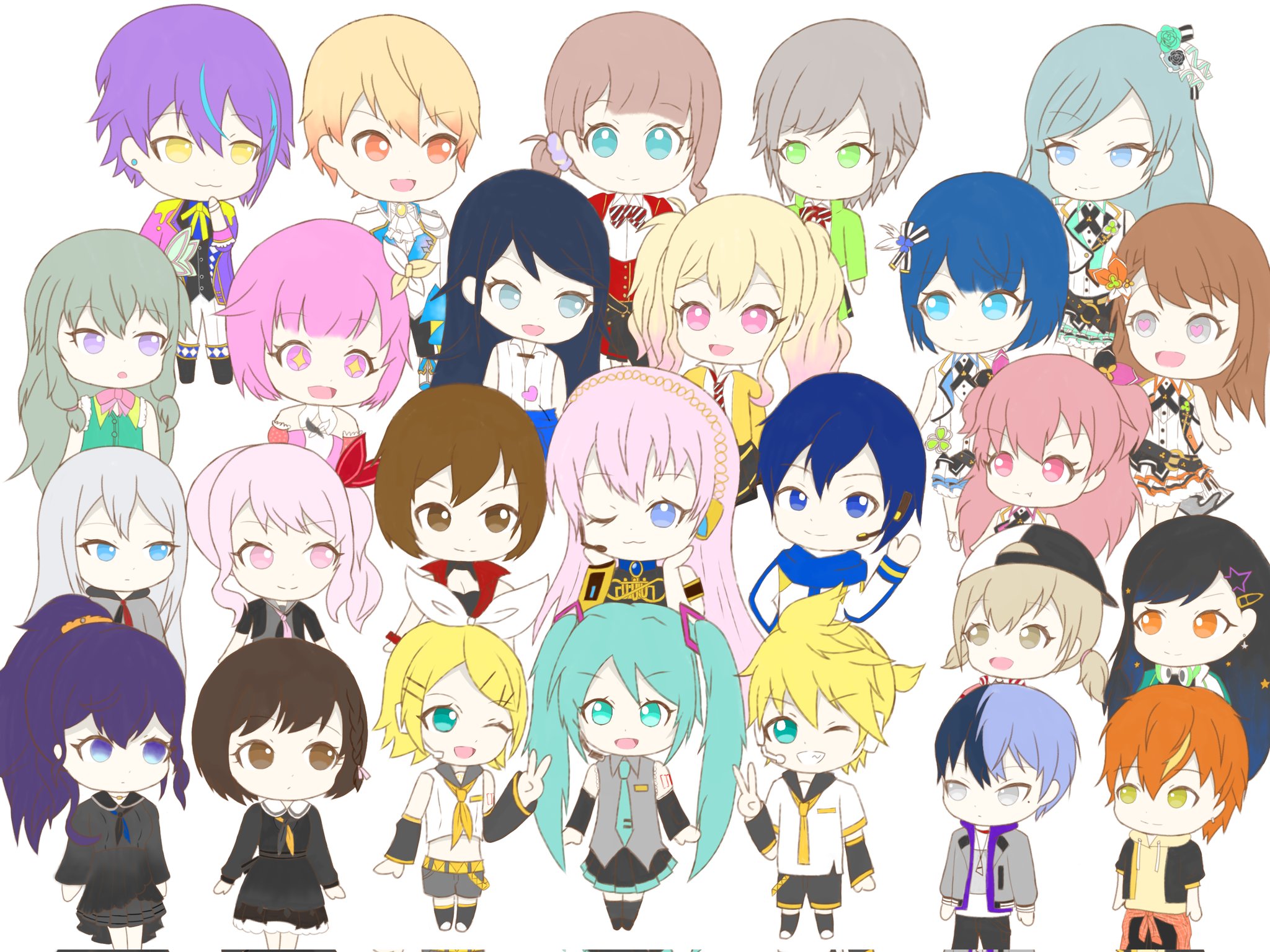 Twitter 上的 エキル 歌い手兼絵師 Prsk Fa イラスト 集合絵 レオニ モモジャン ビビバス ワンダショ ニーゴ Prsk アニバーサリー ちびキャラ プロセカのキャラを全員ちびキャラにして描いてみました フォロー いいねよろしくお願いいたします Twitter 上的 エキル 歌い手兼絵師 Prsk Fa イラスト 集合絵 レオニ モモジャン ビビバス ワンダショ ニーゴ Prsk アニバーサリー ちびキャラ プロセカのキャラを全員ちびキャラにして描いてみました フォロー いいねよろしくお願いいたします