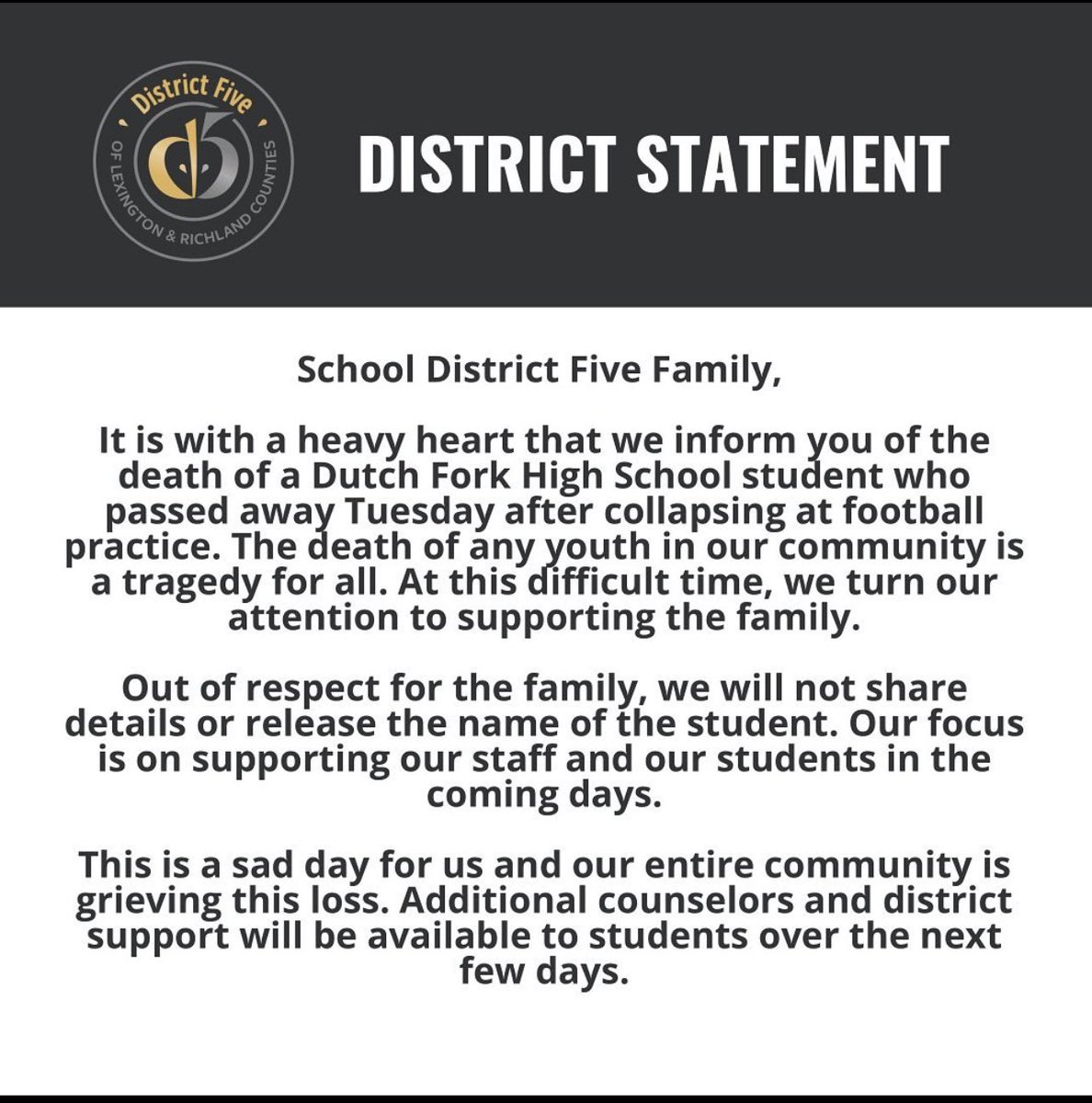 Dutch Fork High tweet media