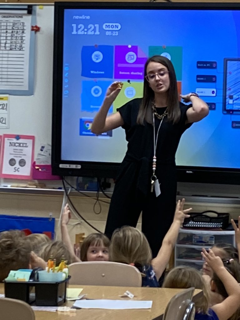 Kimberead's tweet photo. If you get the chance, visit Ms. Garrett’s first grade  classroom @ ILE amazing learning happening AND make sure to ask the students about subitizing @Ondie19 @scottlangford72 @kylecraighead85 @TEACH_Lawson @JDurbin2020 @jhesson83 https://t.co/GmxUAmTNZb