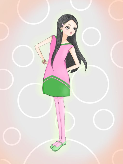 レトロガールのtwitterイラスト検索結果