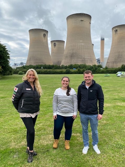 Great to catch up with <a href="/sachadench/">Sacha Dench</a> during her stopover at <a href="/DraxGroup/">Drax</a> for the Round Britain Climate Challenge (flying solo around mainland Britain with a wind and green electricity-powered paramotor!) to talk #CCUS and #AlternativeProtein. Safe travels! <a href="/C_no_borders/">Conservation without Borders</a> <a href="/reactfirstuk/">REACT-FIRST</a>