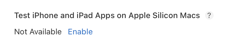 _inside's tweet photo. If you have an iOS app that's also available for Apple Silicon Macs, you'll want to enable this option within the TestFlight settings for each testing group if you want your testers to be able to install your beta iOS app on Apple Silicon through TestFlight. https://t.co/qNNU61Ght0