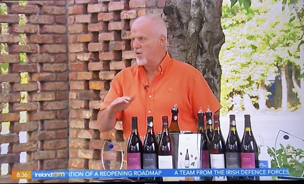 There’s Brett on @IrelandAMVMTV this morning! Big thanks to the team for inviting us to chat about our #irishwine #winery and #winetasting in #wicklow #LookforLocal